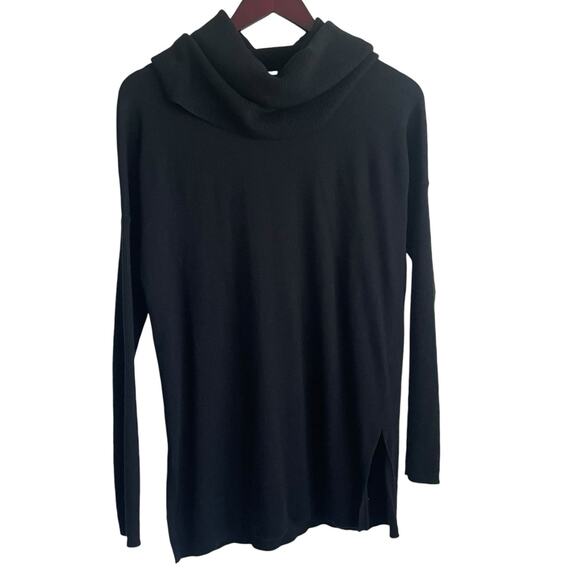 Caslon Women Tunic Sweater S Black Cowl Neck Soft‎ Classic Minimalistic Neutral - Picture 1 of 6